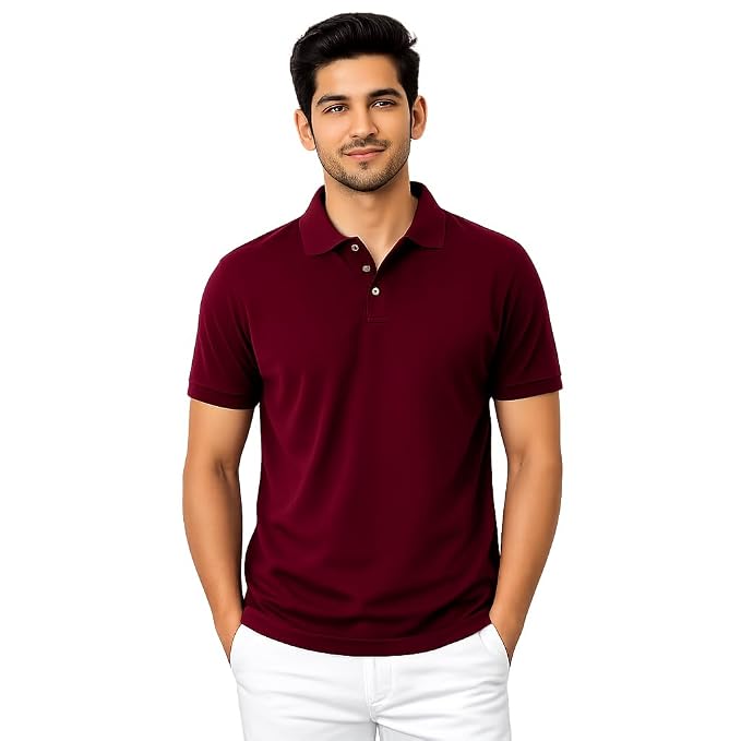 Moonlit Streets Men's Polo T-Shirt | Pique Knit | Regular Fit