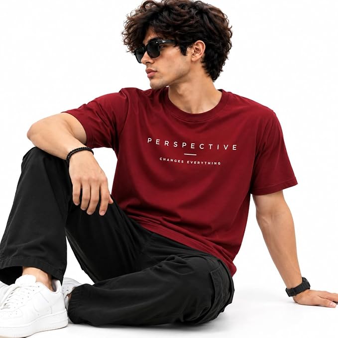 Moonlit Streets Men's Regular Fit Printed T-Shirt | Casual Round Neck