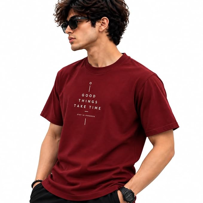 Moonlit Streets Men's Regular Fit Printed T-Shirt | Casual Round Neck style 2