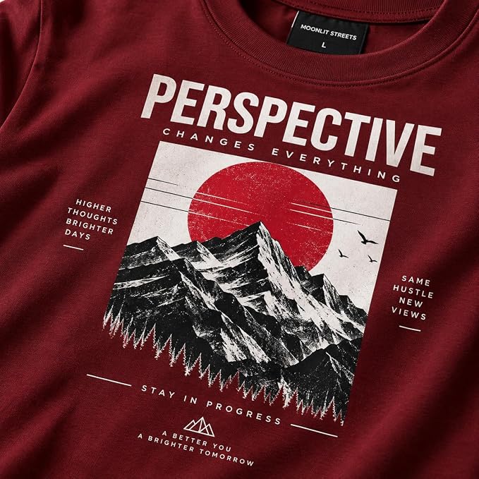 Moonlit Streets Men's Regular Fit Printed T-Shirt | Casual Round Neck style 3